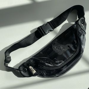 BEIS Transparent Fanny Pack, Black, Never Worn